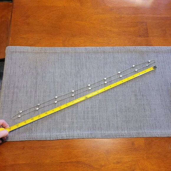 NEW AEO American Eagle Outfitters Necklace Long Dark Antiqued Silver Finish - Picture 4 of 4